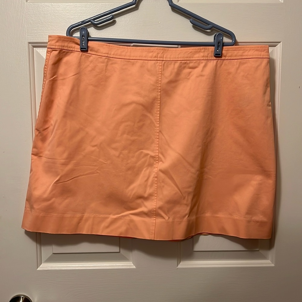 J. Crew peach chino skirt, size 20